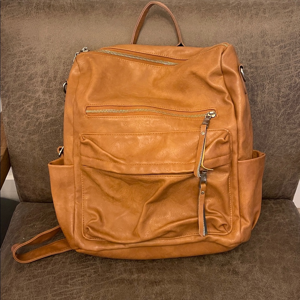 Brown Backpack